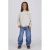 Vingino oversized longsleeve met backprint – ecru
