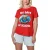 Superman Dames/Dames 100 dagen op school T-Shirt (Rood)
