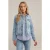 We Fashion Jacket Normal Length Light Blue