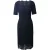 Dolce & Gabbana kanten jurk met vierkante hals in zwarte viscose