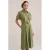 WE Fashion blousejurk met ceintuur groen