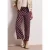 Street One Dames High Waist broek met Wide Legs en print in Rood