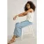 White Stuff Lisette Crinkle Culotte Blue Print