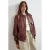 TOPSHOP imitatieleren bomberjas – donkerrood