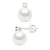 Oorbellen Prestige – Diamanten 0,04 Ct – Kwaliteit HSI – Wit Goud 375 en Echte Zoetwaterparels Rond 8-9 mm