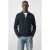 Mango Man katoenen gebreid vest – marine