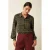 King Louie jersey blouse donkerrood