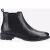 Hush Puppies Sammie Leren Dames Zwarte Platte Chelsea Laarzen