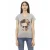 Frida Skull V-hals T-shirt Casual Stijl