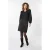 EsQualo Skirt Bonded Satin Black