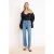 TRENDYOLMİLLA Dames Blauw Effen Recht Hoge taille Jeans