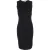 Givenchy getailleerde midi-jurk met kanten details op de rug in zwarte viscose
