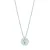 Luxeketting, 925 sterling zilveren laia en glanzende zirkonia met gerhodineerde afwerking