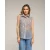 Semitransparante mouwloze blouse met bloemen