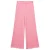 Copenhagen Colors wide leg casual broek met golvende afwerking – roze