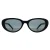 Saint Laurent Cat Eye Vrouwen Glimmend Zwart Grijs SL M154