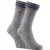 2-pack Heren Katoenen Kabelgebreide Boot Dress Sokken met Omgeslagen Top