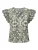 ONLY Blouse ‘ONLLou’  olijfgroen / wit