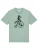 Watapparel Shirt ‘T-Rex Auf Fahrrad’  mintgroen / zwart