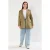 Trendyol Curve Dames Kaki Effen Lang Oversized Grote maten Blazers
