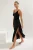 TRENDYOLMİLLA Dames Zwart Bloemen Maxi Mouwloos Strandkleding Skater Strandjurken
