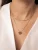 Hey Happiness Ketting ‘Heart Duo’  goud