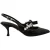 Dolce & Gabbana Zwarte Geëmailleerde Leer Crystal Slingbacks Schoenen