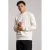 Aeden regular fit sweater met backprint – white cap grey