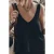 Mikuta The Black Thin Knit Tank Top Black