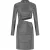 Malelions Women Sparkling Cut-Out Dress | Silver