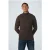 No Excess Pullover Half Zipper + Button Multi Coloured Jacquard Carame