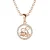 Ram Zodiac hangers – Roségoud en kristal