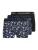 JACK & JONES Boxershorts ‘JACFLOWER SKULL’  donkerblauw / rosa / zwart / wit