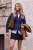 TRENDYOLMİLLA Dames Donkerblauw Effen Lang Getailleerd Vesten