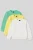 2-pack sweatshirts met ribstructuur en ronde hals