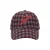 FRNCH geruite pet Oze donkerrood/blauw