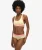 Organic Cotton Crop Bralette met Groot Logo Geel