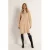 CLAUDIA BY CLAUDIA STRÄTER wollen jurk met col gebreid camel