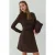 Gekleed Mini-jurk met Ronde Hals
