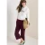 3/4 High Waist broek met wijde pijpen in Loose Fit