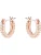 Swarovski Oorbellen ‘Dextera’  rose-goud / zilver / transparant