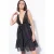 PINKO Allborg Abito Mussola Ricamo Black