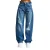 Jeans Wide Leg middelhoge taille katoen dames It’s Basic Skater
