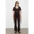 Katoen Tencel V-hals Korte Mouwen Blouse