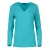 Turquoise Jersey V Hals Top