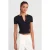Slim Fit Crop Jersey Blouse