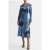 Reiss Talia-spliced Dress Blue