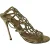 Sergio Rossi Puzzle Gevangen Sandalen in Gouden Leder