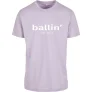 Heren Tee SS met Ballin Est. 2013 Regular Fit Shirt Print – Paars –