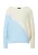 s.Oliver Oversized trui  lichtbeige / pastelblauw / offwhite